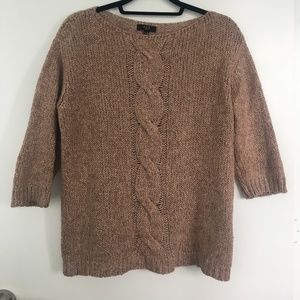 1.2.3 Antique pink cable knit sweater